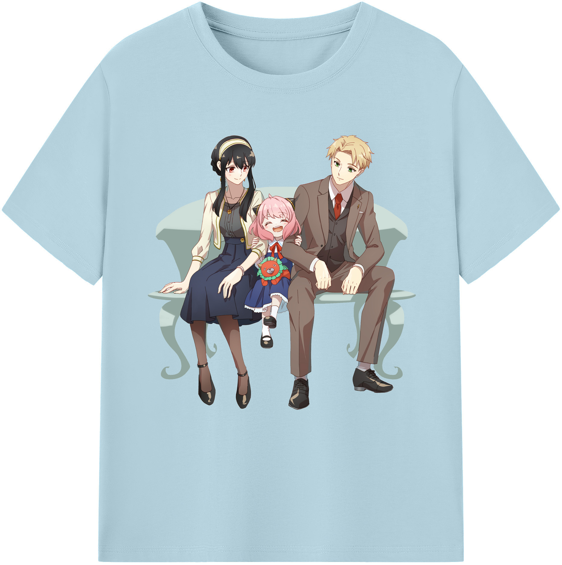（画像用） SPY×FAMILY间谍家家酒 綿100％半袖Tシャツ（フロントプリント）